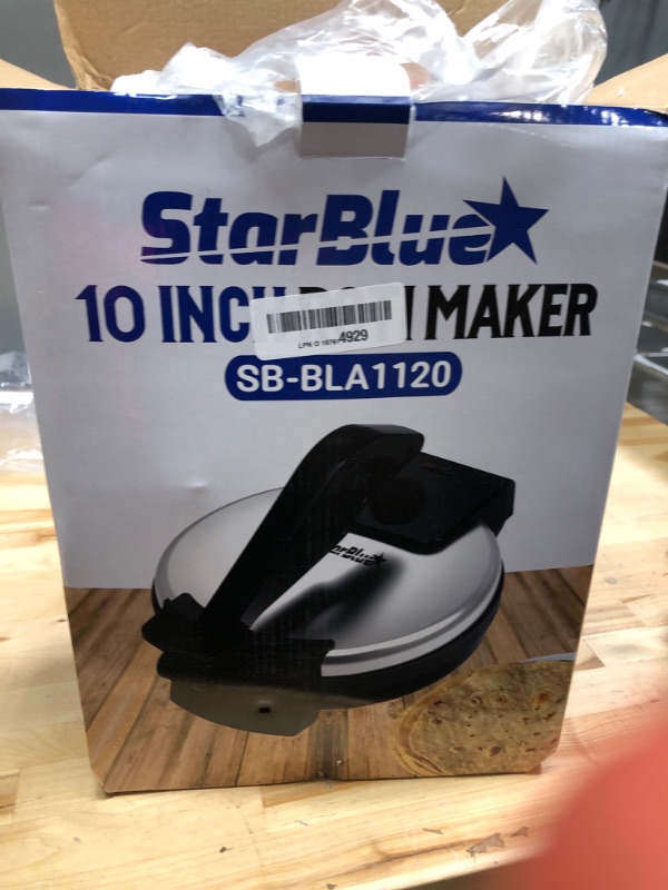 Photo 4 of 10inch Roti Maker by StarBlue with FREE Roti Warmer and Removable Handle - The automatic Stainless Steel Non-Stick Electric machine to make Indian style Chapati, Tortilla, Roti AC 110V 50/60Hz 1200W