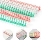 Photo 1 of 50 Pcs Comb Binding Spines 1/2" Diameter 30 Ring Plastic Binder Combs and Spines Binding Combs Easy Edit Spines for Teacher Student Document Notebook File Making, 85 Sheet Capacity, 5 Colors