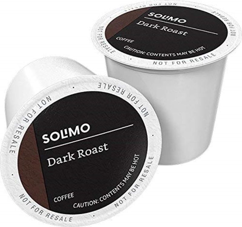 Photo 1 of Amazon Brand - Solimo Dark Roast Coffee Pods, Compatible with Keurig 2.0 K-Cup Brewers 100 Count(Pack of 1)