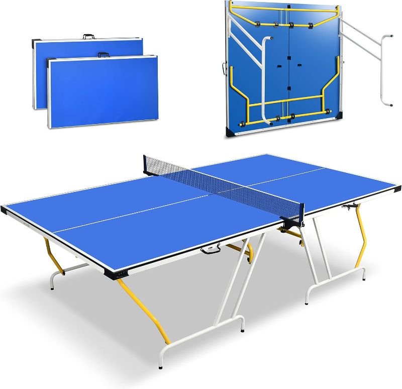 Photo 1 of 
Photo for Reference Only** 34" x 6' SereneLife Portable Ping Pong Table Set with Net, Clipper, Post
