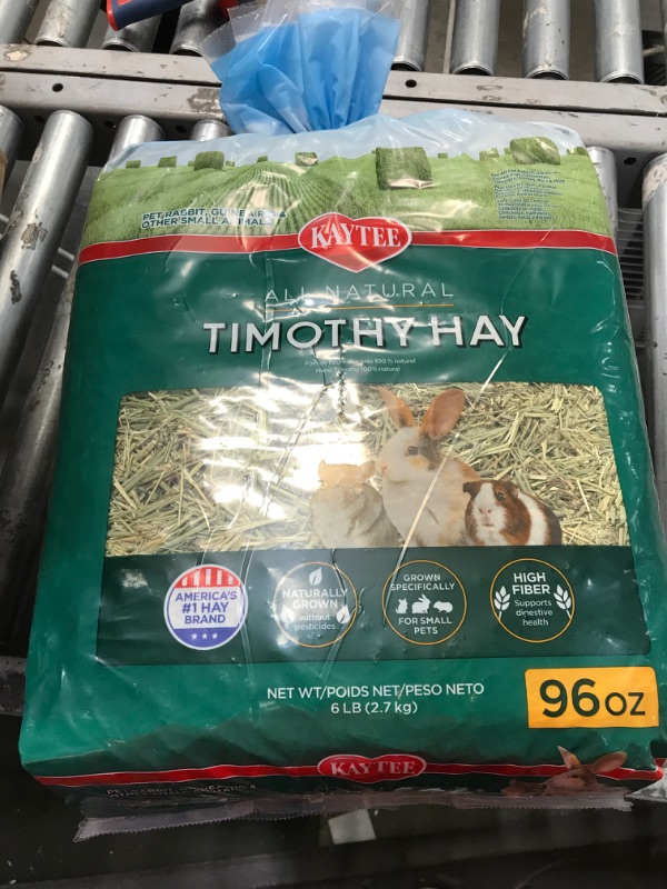 Photo 2 of **BEST BY 06/20/2026 NON REFUNDABLE*
Kaytee All Natural Timothy Hay for Guinea Pigs, Rabbits & Other Small Animals, 6 Pound