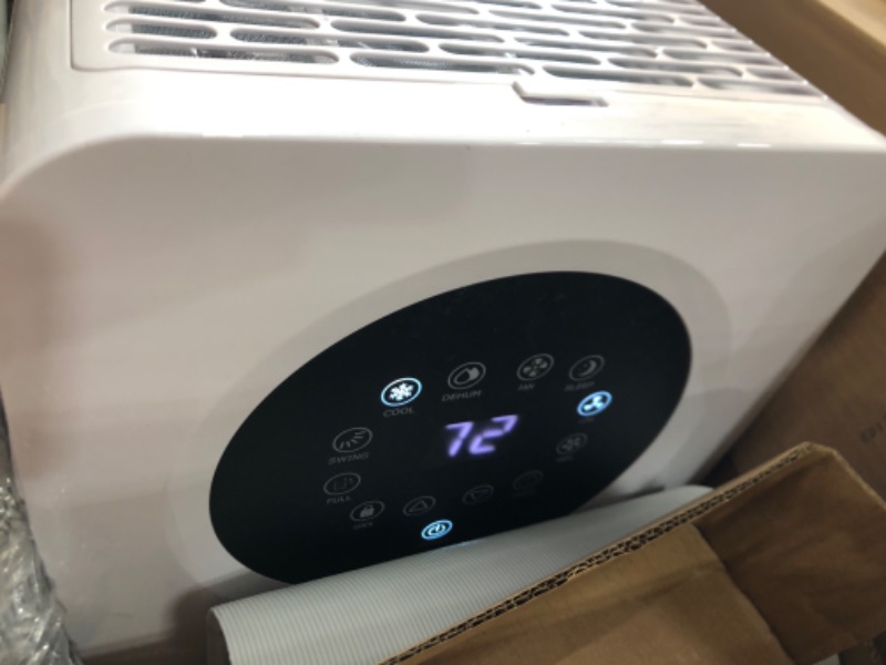 Photo 3 of 12,000 BTU Portable Air Conditioner Cools Up to 500 Sq.Ft, 3-IN-1 Energy Efficient Portable AC Unit with Remote Control & Installation Kits for Large Room, Campervan, Office, Temporary Space