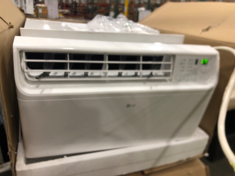 Photo 2 of * SEE NOTES* LG 10000 BTU Window Air Conditioners [2023 New] Dual Inverter Remote WiFi Enabled App Ultra-Quiet Washable Filter Cools 450 Sq.Ft AC Unit air conditioner Easy Install White LW1022FVSM