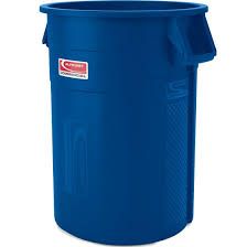 Photo 1 of * SEE NOTES* Suncast Commercial Products 55 Gallon Utility Trash Can, Blue, TCU55BL