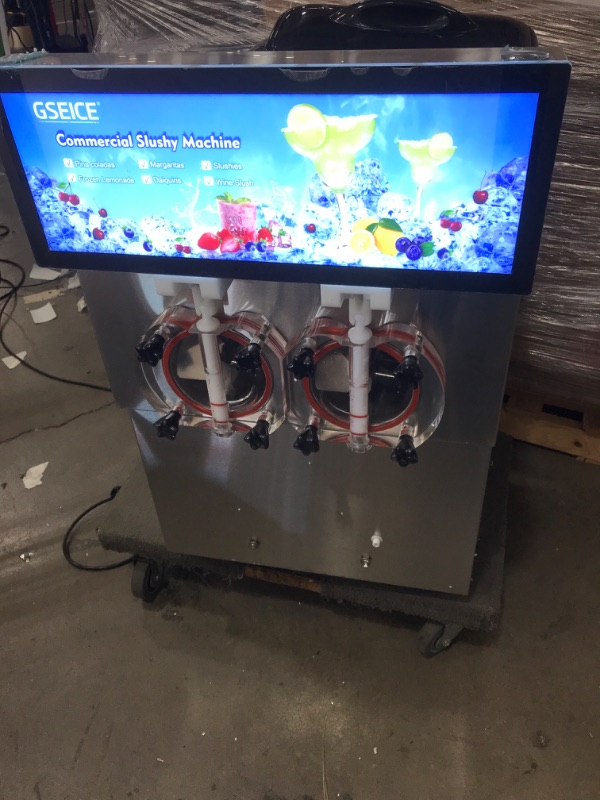 Photo 2 of * MISSING PARTS* VEVOR Commercial Slushy Machine, 8L/2.1 Gal Double Bowl, Cool and Freeze Modes, 1800W Stainless Steel Margarita Smoothie Frozen Drink Maker, Slushie Machines for Party Cafes Restaurants Bars Home Use
