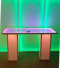 Photo 1 of * MISSING PARTS* ACRYLIC LIGHT UP TABLE 