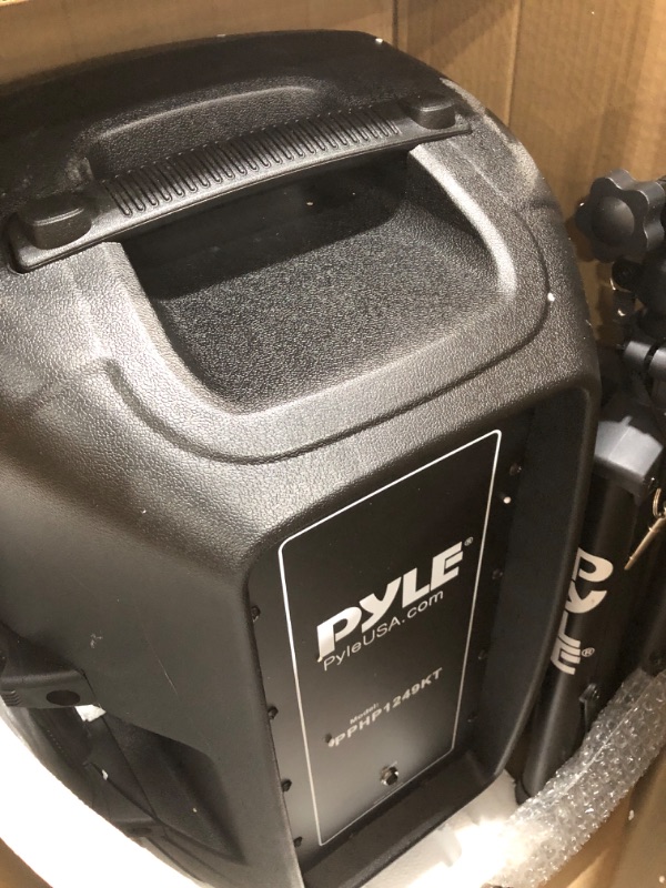 Photo 5 of *NEW TESTED* Pyle Wireless Portable PA System - 1800W High Powered Bluetooth Compatible Active + Passive Pair Outdoor Sound Speakers w/ USB SD MP3 AUX - 35mm Mount