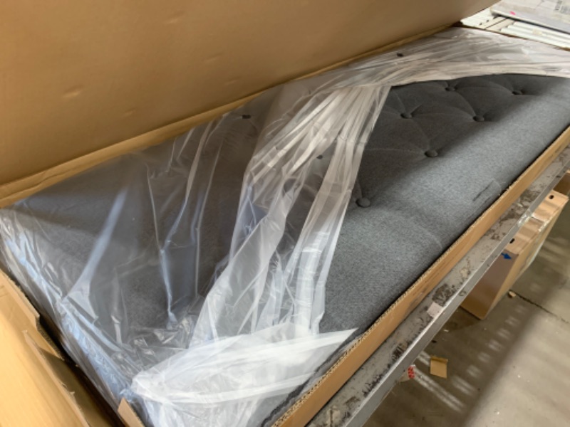 Photo 1 of * DAMAGED* Queen Size Platform Bed Frame with Upholstered Headboard