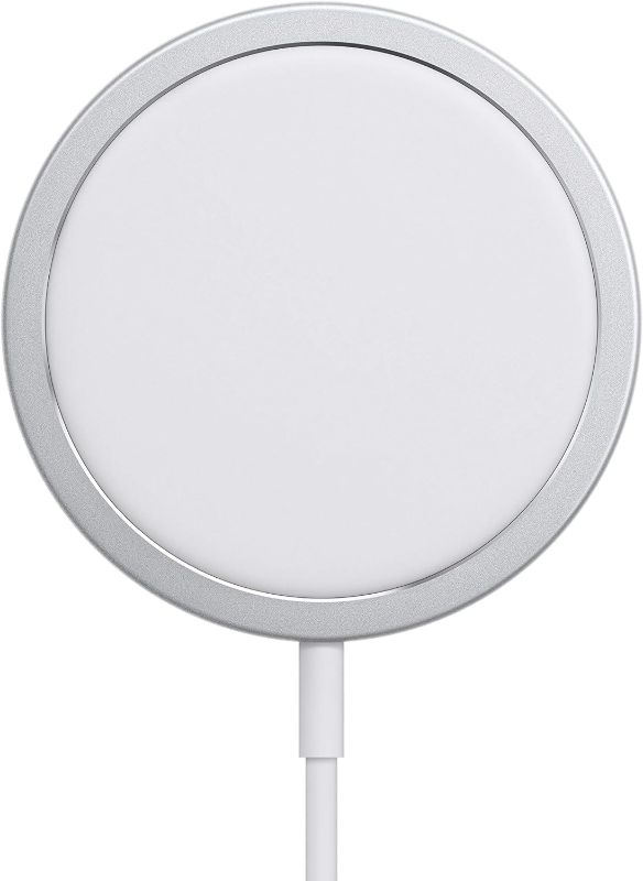 Photo 1 of Apple MagSafe Charger - Wireless Charger with Fast Charging Capability, Compatible with iPhone and AirPods