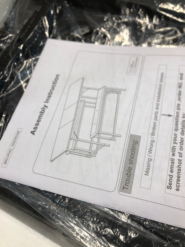 Photo 2 of *PARTS ONLY AND DAMAGED* IDEALHOUSE Dining Table Set for 4, Kitchen Table with Benches, Rectangular Dining Room Table Set with 2 Upholstered Benches, 3 Piece Dining Table Set for...
