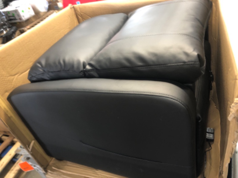 Photo 3 of * NON FUNCTIONAL TESTED* Living Room Recliner Chair, Massage Reclining Single Sofa Adjustable Home Theater Seating with Thick Seat Cushion and High Back Padded Backrest, Black
