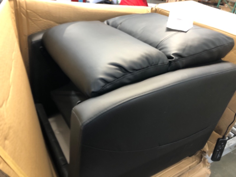 Photo 2 of * NON FUNCTIONAL TESTED* Living Room Recliner Chair, Massage Reclining Single Sofa Adjustable Home Theater Seating with Thick Seat Cushion and High Back Padded Backrest, Black
