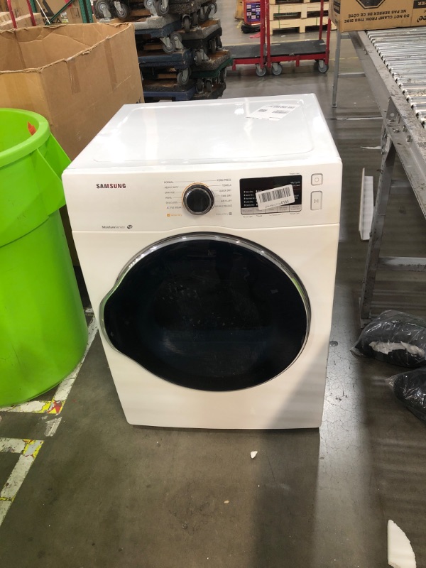 Photo 2 of ***USED - DAMAGED - NO PACKAGING - SEE COMMENTS***
Samsung 4.0 cu. ft. Capacity Electric Dryer with Sensor Dry in White