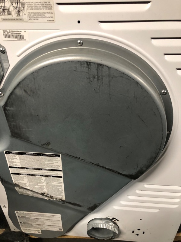 Photo 10 of ***USED - DAMAGED - NO PACKAGING - SEE COMMENTS***
Samsung 4.0 cu. ft. Capacity Electric Dryer with Sensor Dry in White