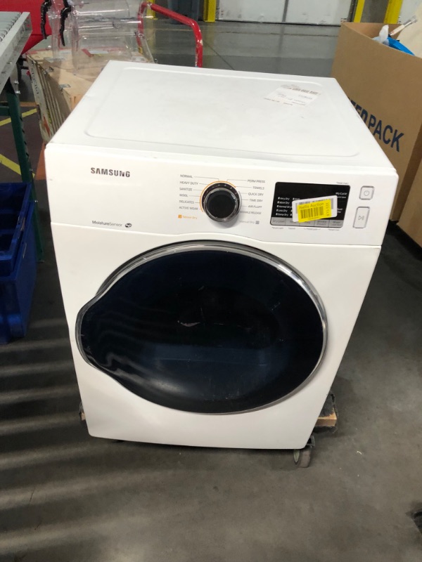 Photo 14 of ***USED - DAMAGED - NO PACKAGING - SEE COMMENTS***
Samsung 4.0 cu. ft. Capacity Electric Dryer with Sensor Dry in White