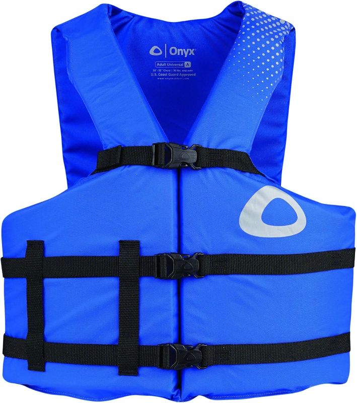 Photo 1 of (READ FULL POST) Onyx Nylon General Purpose Life Jacket - Youth 50-90lbs - Blue [103000-500-002-12]