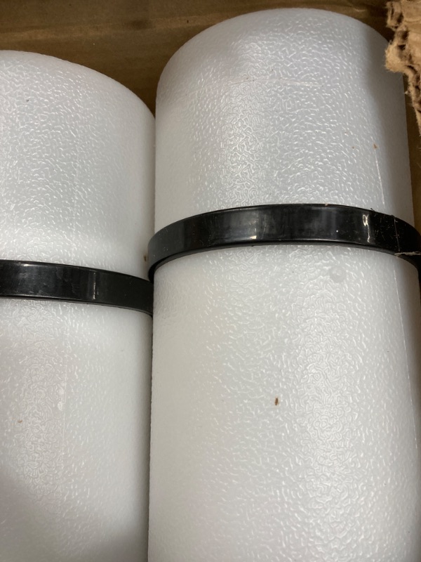 Photo 2 of (2 Pack) White Expandable Poster Tube with Strap - Storage Tubes with Caps and Labels for Use as Document Tubes