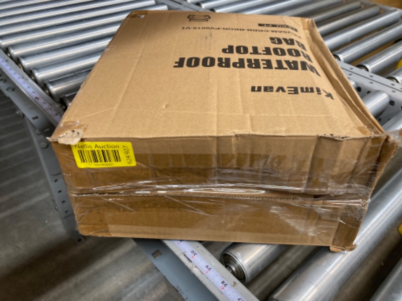 Photo 1 of Kimevan Soft Waterproof Rooftop Cargo Carrier, Upgrade Waterproof Design Luggage Roof Rack Cargo Bag 15/21 Cubic Feet for All Cars with/Without Rack, Includes Anti-Slip Mat