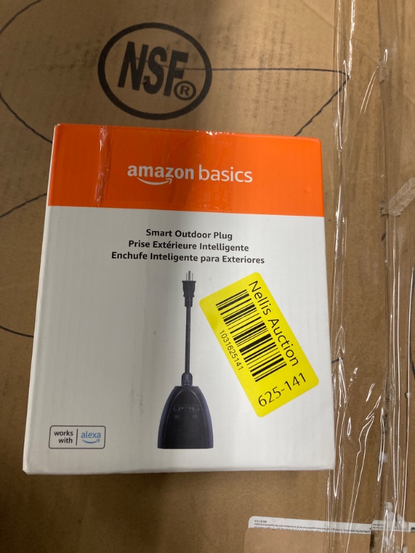 Photo 3 of Amazon Basics Outdoor Smart Plug with 2 Individually Controlled Outlets, Works with Alexa Only, 2.4 GHz Wi-Fi, No Hub Required, Black