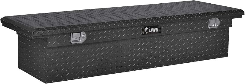 Photo 1 of 
UWS 69-Inch Matte Black Heavy-Wall Aluminum Truck Tool Box with Low Profile, Rigid Core Lid