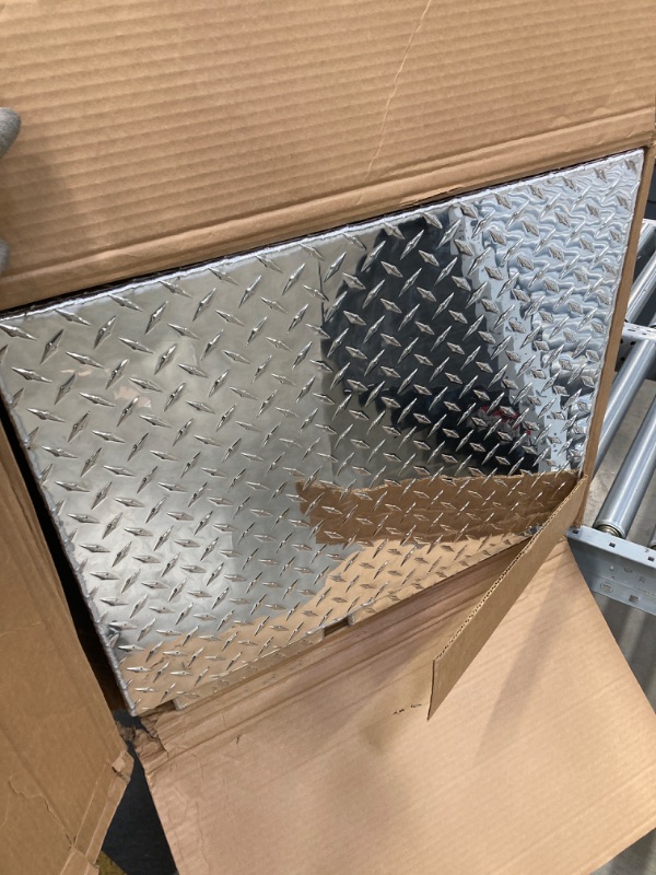 Photo 1 of Brute 80-TB400-96D-BD Pro Series 96" High Capacity Stake Bed Contractor Polished Aluminum Tool Box with Bottom Drawers