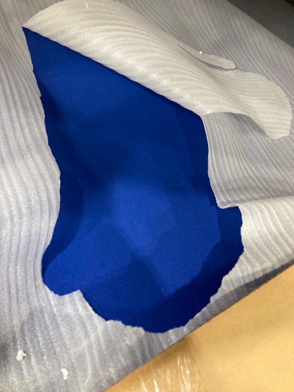 Photo 1 of GoSports 7 ft Billiards Table - Portable Pool Table - Includes Full Set of Balls, 2 Cue Sticks, Chalk, and Felt Brush - BLUE