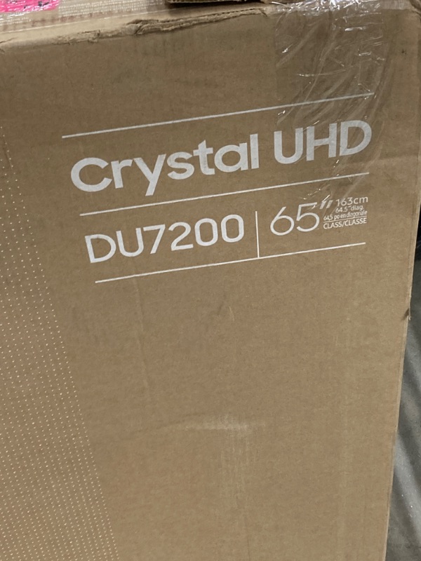 Photo 1 of ***(BROKEN SELLING FOR PARTS ONLY)***SAMSUNG 65-Inch Class Crystal UHD 4K DU7200 Series HDR Smart TV w/Object Tracking Sound Lite, PurColor, Motion Xcelerator, Mega Contrast, Q-Symphony (UN65DU7200, 2024 Model) ***SEE ALL PHOTOS ITEM IS BROKEN***