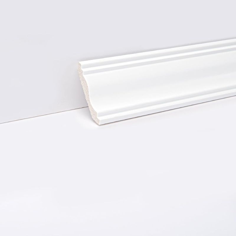 Photo 1 of Art3d Ceiling Crown Molding Trim 8-Pack 47 Ft in Total Length, High Impact Polystyrene Decorative Ceiling Moulding - Installed with Glue - White