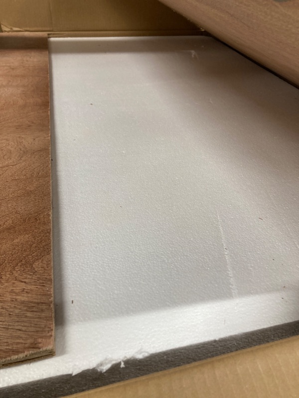 Photo 1 of 36"x22"Bathroom Vanity Top,White Quarz Square Barthroom Vanity Sink Tops with Undermount Ceramic Left Sink & Vanity Backsplash, 8 Inch Faucet Hole Bathroom Vanity Countertop
