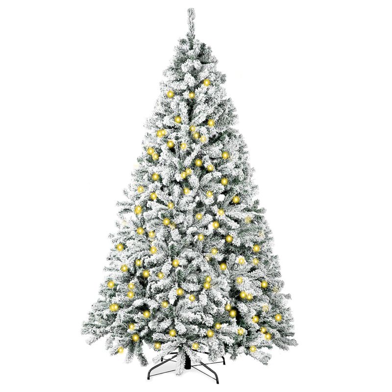 Photo 1 of 


Clearance
Behome
Behome 5ft Flocked Pre-Lit Artificial Christmas Tree with 8 Lighting Modes, Christmas White Tree with 200 Lights, 494 Branch Tips & Metal Stand, Home Holiday Party Indoor/Outdoor Xmas Decoration