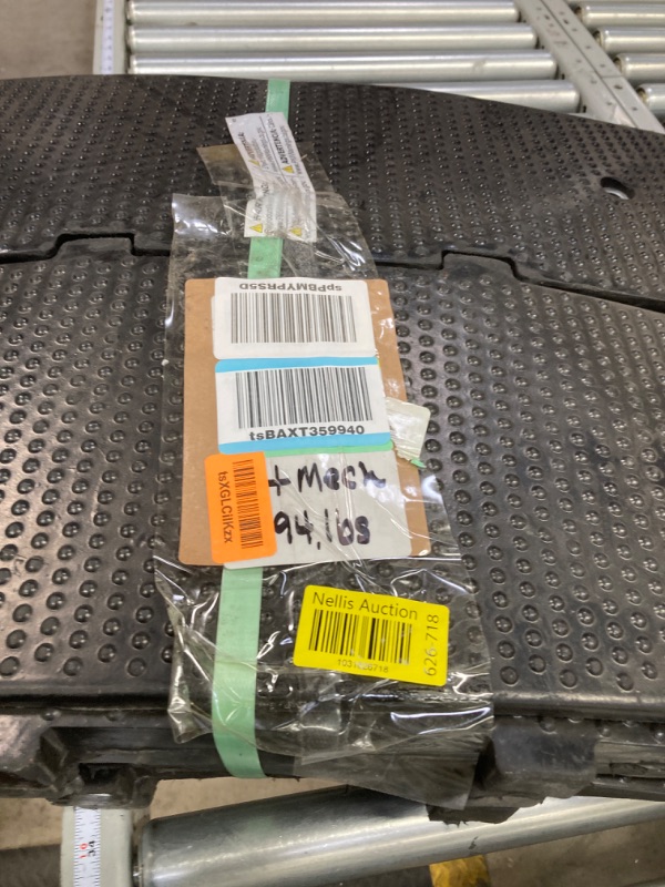 Photo 3 of ==similar==Vestil RSH-120-EF-A Rubber Speed Hump Female End Cap Asphalt Hardware 10-7/16 in. x 35-1/4 in. x 1-7/8 in. 60000 Lb. Capacity Black