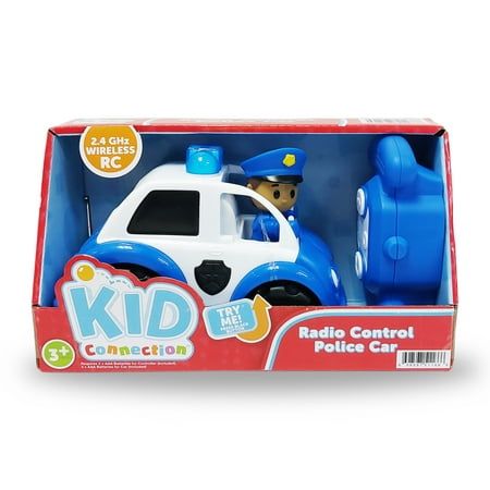 Photo 1 of ***missing police officer*** Kid Connection RC Police Car with Lights and Police Officer Figure 2.4G Ages 3+