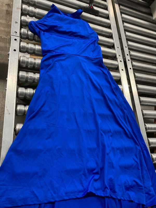 Photo 1 of **COLOR IS SKY BLUE**UUXQOYGR Womens Dress 2025 Spring Summer Halter Neck Sleeveless Mini Dresses Sky Blue  SIZE LARGE