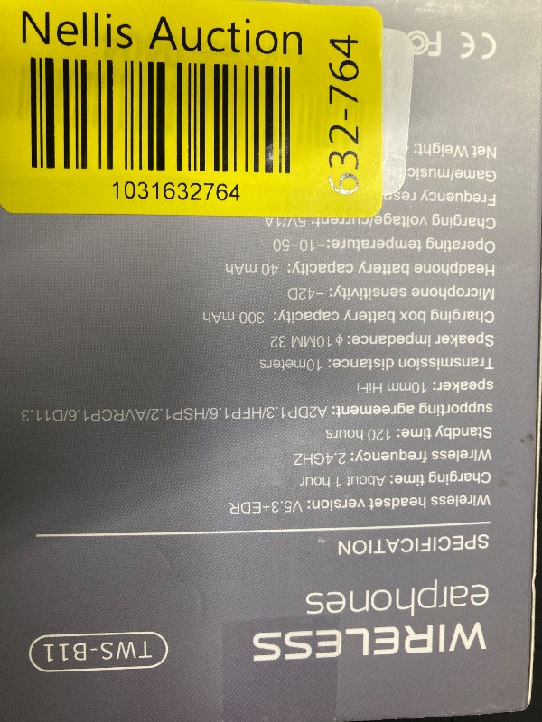Photo 1 of **MISSING C-PORT CHARGER**B11 Language Translator Earbuds with BT5.3, High Accuracy ENC Noise Reduction, Fast and Accurate Translation for Over 100 Languages, Ultra Long Battery Life