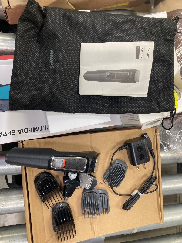 Photo 1 of **MISSING AN ATTACHMENT/NO BOX**Norelco Philips Multigroom 3000 Series, All-in-One Trimmer, 13 Piece Men's, Grooming Kit for Beard, face, Nose, and Ear Hair Trimmer and Hair Clipper - NO Blade Oil Needed, MG3740/40