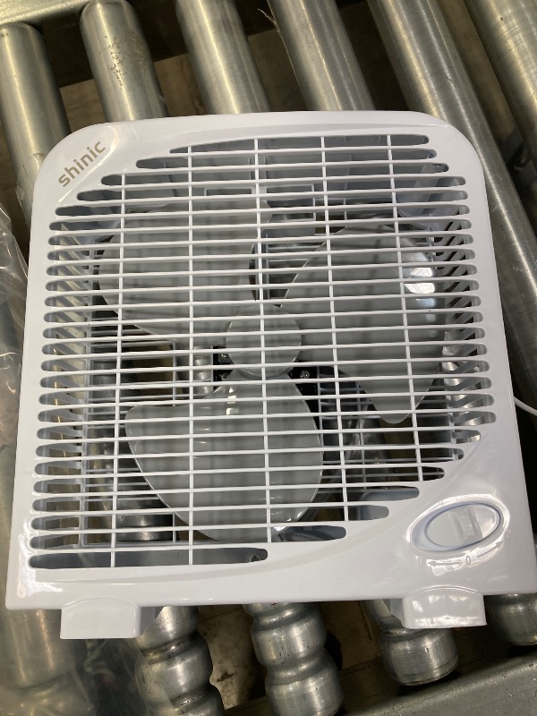 Photo 1 of **NO BOX**shinic 10" Tabletop Box Fan for Bedroom, 2 Speeds, Quiet Table Fan with Strong Airflow, Energy Efficient Small Box Fan, Portable Kitchen Exhaust Fan for Bedroom Bathroom Office Dorm Workshop, White