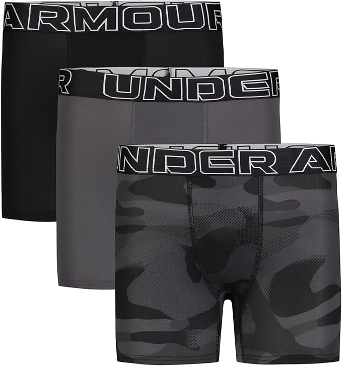 Photo 1 of **PACK OF 4/NOT IN ORIGINAL PACKAGE**Under Armour Under Armour boys Performance Boxer Briefs, Lightweight & Smooth Stretch Fit