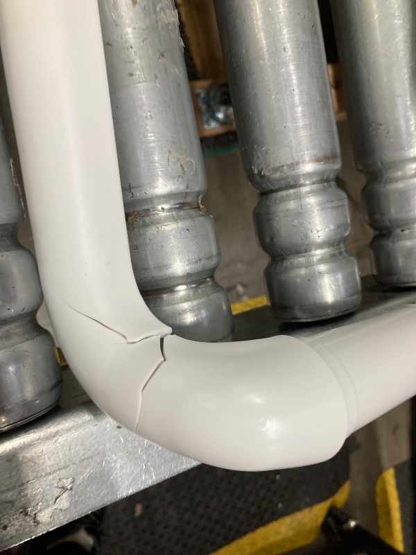 Photo 1 of ***HANDLE HAS CRACK-SEE PICS**VEVOR Medical Mobile Trolley Cart with 2 Drawers & 3 Trash Cans, 2 Tiers Beauty Salon Rolling Trolley with 4 Silent Wheels & 2 Dirts Bucket & Bowl, Medical Utility Cart for Hospital Dental Clinic Lab