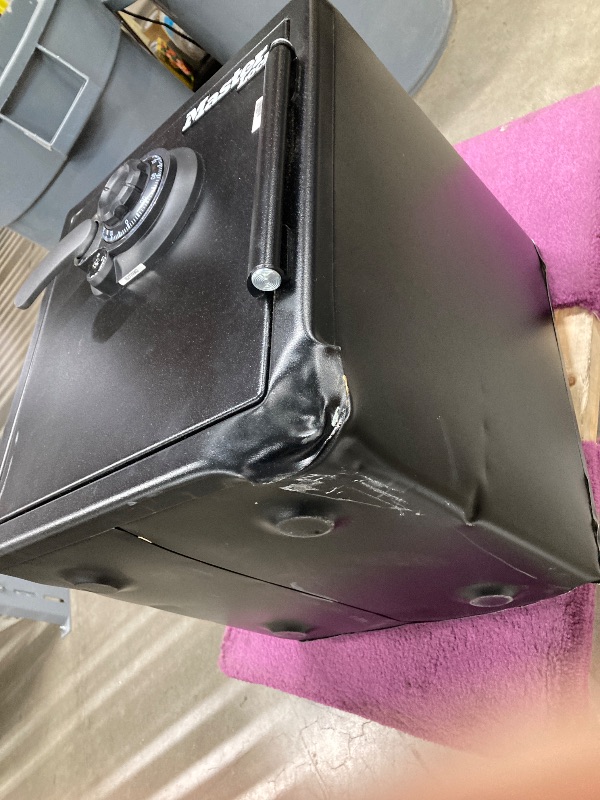 Photo 1 of **DAMAGED**Master Lock Black Premium Fireproof and Waterproof Safe with Combination Dial, 1.23 cu-ft, STW123DUB