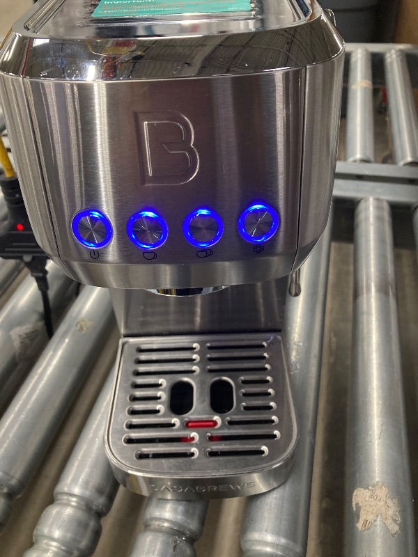 Photo 1 of **NO BOX/NEEDS CLEANING***CASABREWS 3700 Essential Espresso Machine 20 Bar, Stainless Steel Cappuccino & Latte Machine with Steam Frother for Home, 43.9oz Water Tank, Coffee Gift for Women & Men, Silver