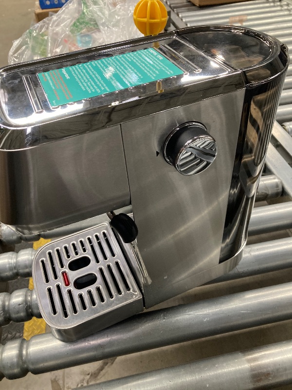 Photo 1 of **NO BOX/NEEDS CLEANING***CASABREWS 3700 Essential Espresso Machine 20 Bar, Stainless Steel Cappuccino & Latte Machine with Steam Frother for Home, 43.9oz Water Tank, Coffee Gift for Women & Men, Silver