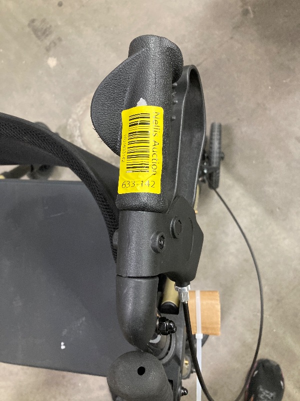 Photo 1 of ***MISSING ONE LEG SUPPORT***Foldable Rollator Walker for Seniors with Seat, Lightweight 2 In 1 Rolling Walkers Wheelchair Combo for Adult, Transport Chair with Brakes, Adjustable Seat and Handle, 300 Lb. Weight Capacity