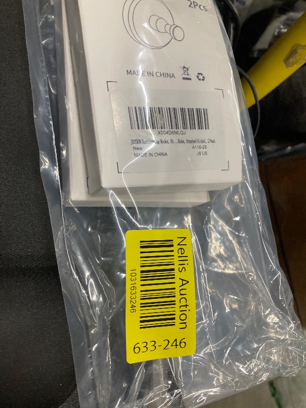 Photo 1 of ***2 PACKS****JUYSON Suction Cup Hooks, Shower Suction Hooks for Windows, Glass, Mirror, Tile, Bathroom Towel Hook for Hanging, Loofah, Robe, Brushed Nickel, 2 Pack