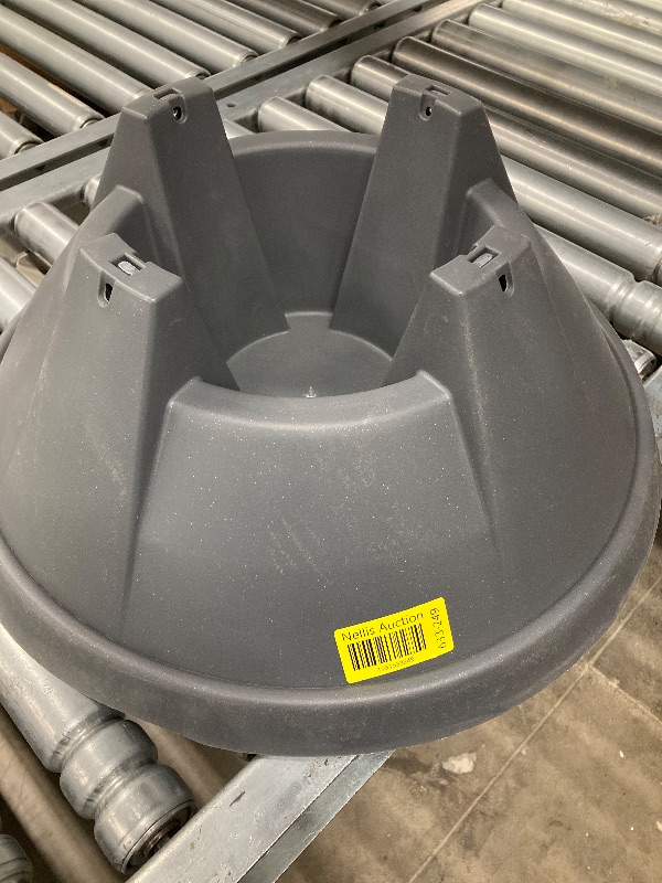 Photo 1 of ***MISSING SCREWS***Plastic Christmas Tree Stand with Screw Fastener, Grey