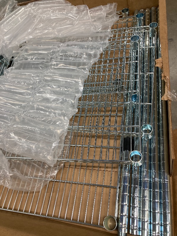 Photo 1 of ***MISSING PARTS***5 Tier Narrow Wire Shelving Unit with NSF Certified, Adjustable Metal Shelf, Tall Storage Shelves for Small Spaces, Laundry, Bathroom, Kitchen, Pantry, 18"D X 21.5"W X 71"H, Chrome