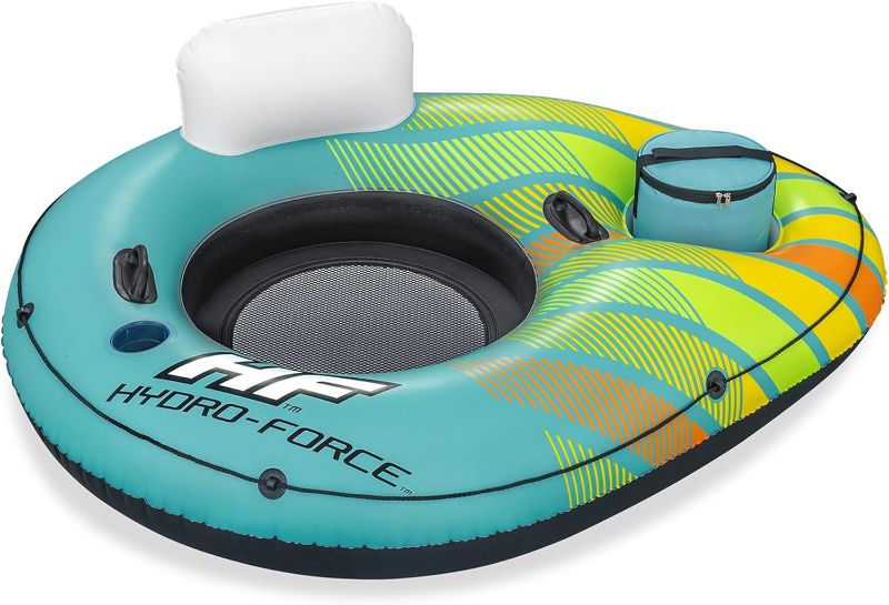 Photo 1 of **NOT IN ORIGINAL PACKAGE**Hydro-Force Inflatable Tube Swim Ring with Built-in Cooler & Cup Holder