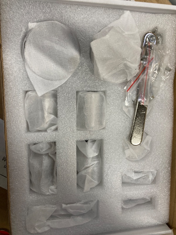 Photo 1 of **STAINLESS STEEL HARDWARE KIT ONLY FOR THIS MODEL/NO DOOR****Murano Economy 44-48 inch W x 72 inch H Frameless Sliding Shower Door, Bathroom Glass Door 5/16" (7.9mm) Clear SGCC Tempered Glass, Stainless Steel Hardware, Chrome