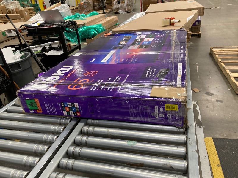 Photo 1 of ***BROKEN*NON RETURNABLE*NON REFUNADABLE*NO EXCEPTIONS***
Roku Smart TV 2025 – 65-Inch Select Series, 4K HDR TV – RokuTV with Enhanced Voice Remote – Flat Screen LED Television with Wi-Fi for Streaming Live Local News, Sports, Family Entertainment***BROKE