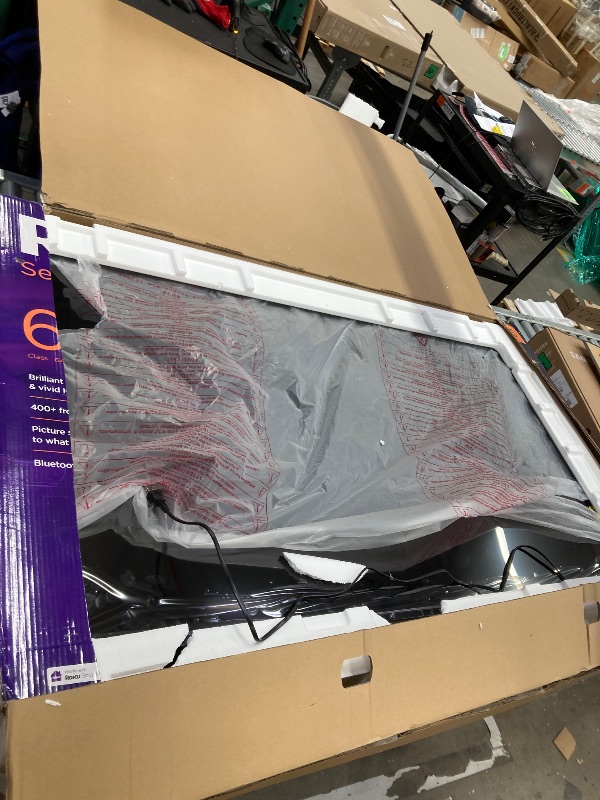 Photo 1 of ***BROKEN*NON RETURNABLE*NON REFUNADABLE*NO EXCEPTIONS***
Roku Smart TV 2025 – 65-Inch Select Series, 4K HDR TV – RokuTV with Enhanced Voice Remote – Flat Screen LED Television with Wi-Fi for Streaming Live Local News, Sports, Family Entertainment***BROKE
