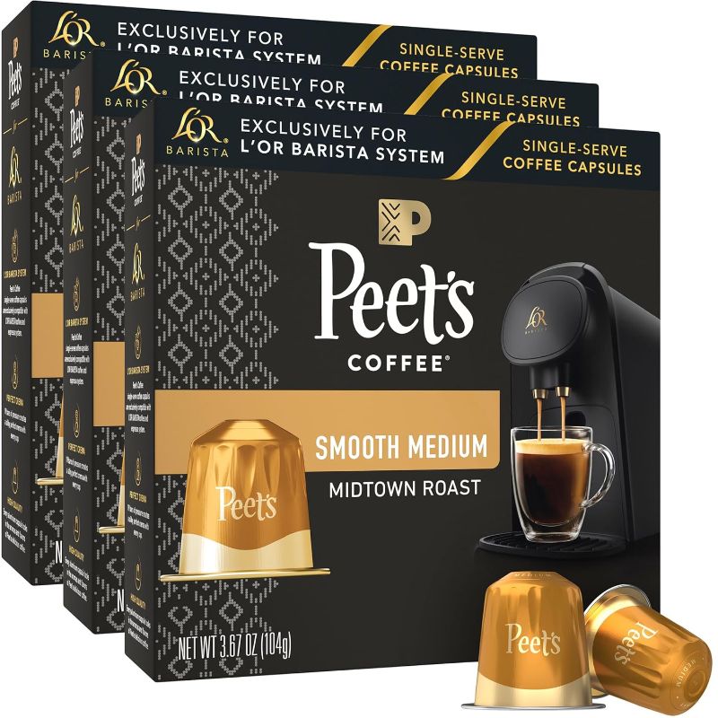 Photo 1 of 
L'OR Barista Coffee Pods, Peet's Coffee Midtown Medium Roast - 30 Single-Serve Capsules, Exclusively Compatible with L'OR BARISTA System, Brews...
Flavor Name:Midtown